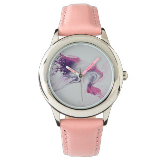 Pink and purple abstract pattern. watch