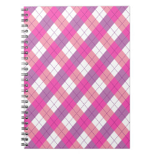Pink And Purple Argyle Notebook