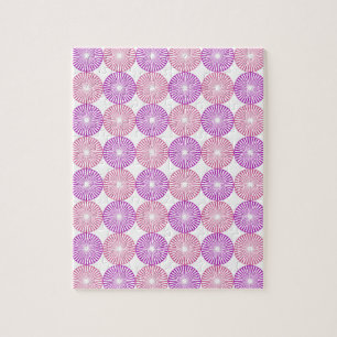 Pink and purple circles pattern jigsaw puzzle