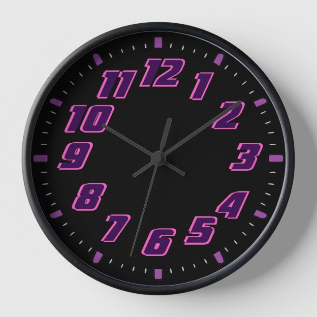 Pink and Purple  Clock (Front)