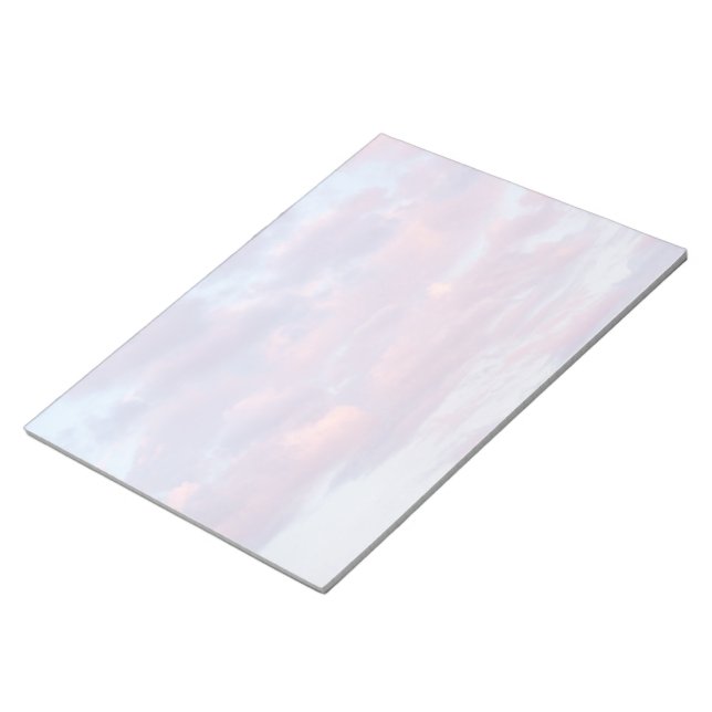 Pink and Purple Clouds Notepad (Angled)