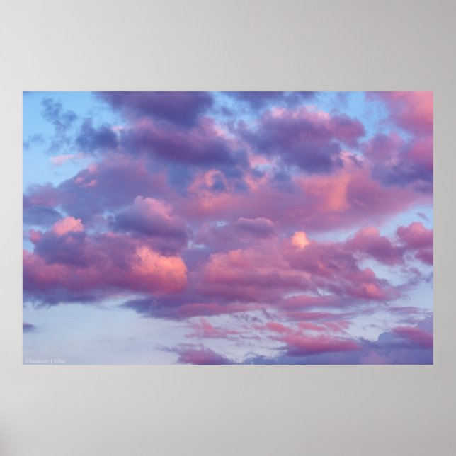 Pink and Purple Clouds Poster (Front)