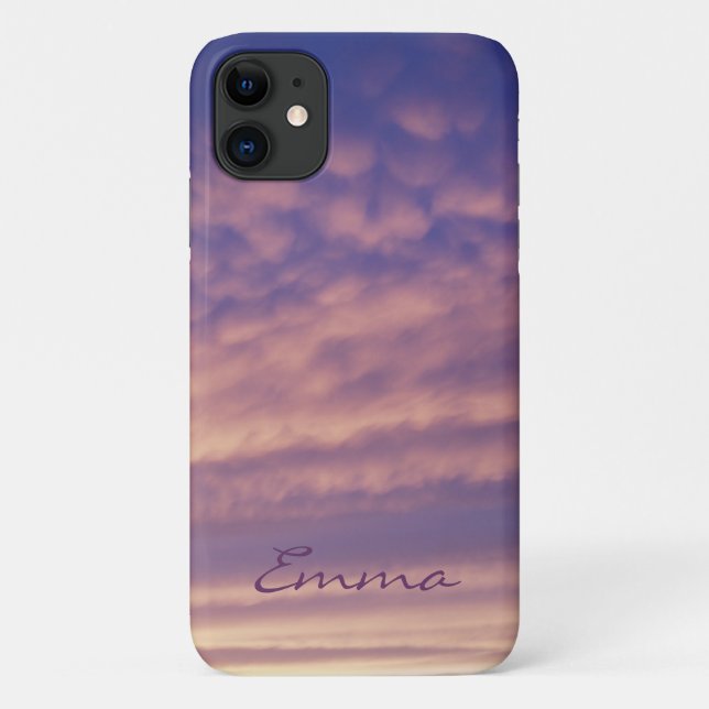 Pink and Purple Cloudy Sky Phone Case (Back)