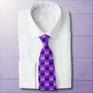 Pink and purple color combination tie