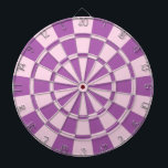 Pink And Purple Dartboard<br><div class="desc">Pink And Purple Dart Board</div>