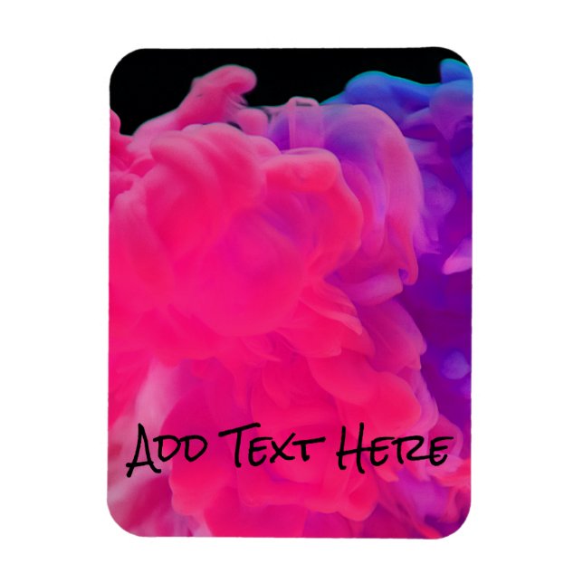 Pink and Purple Digital Smoke Magnet (Vertical)