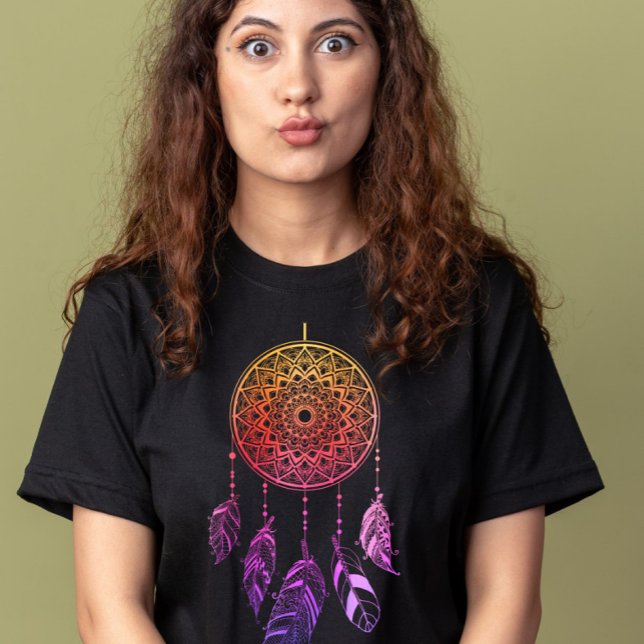 pink and purple dream catcher boho T-Shirt (Creator Uploaded)