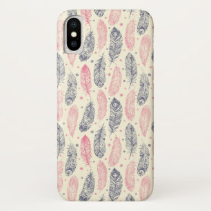 Pink And Purple Ethnic Feather Pattern Case-Mate iPhone Case
