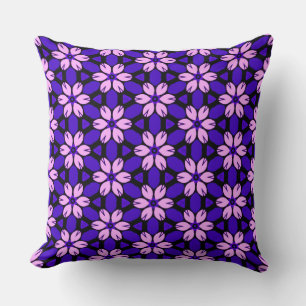 Pink and Purple floral  Cushion