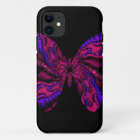 pink and purple fractal butterfly