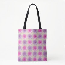 Pink and purple gerber floral pattern