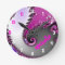 Pink and Purple Girl's Room Name Clock