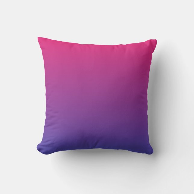 Pink and Purple Gradient Colours Cushion (Front)