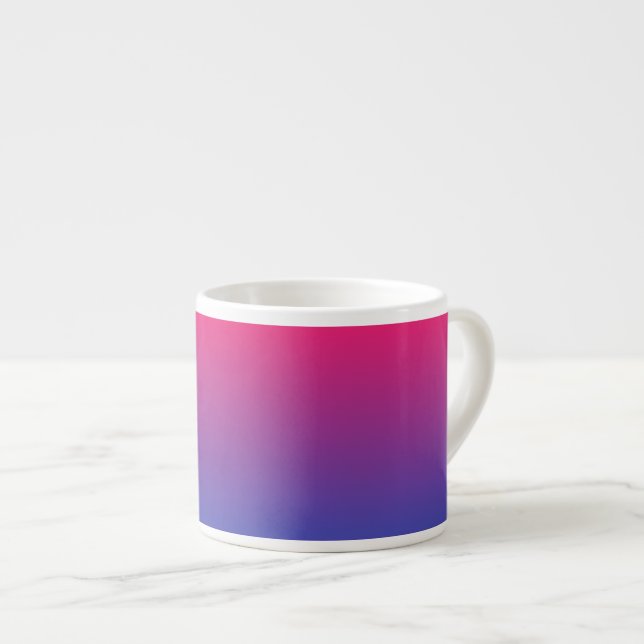 Pink and Purple Gradient Colours Espresso Cup (Front Right)