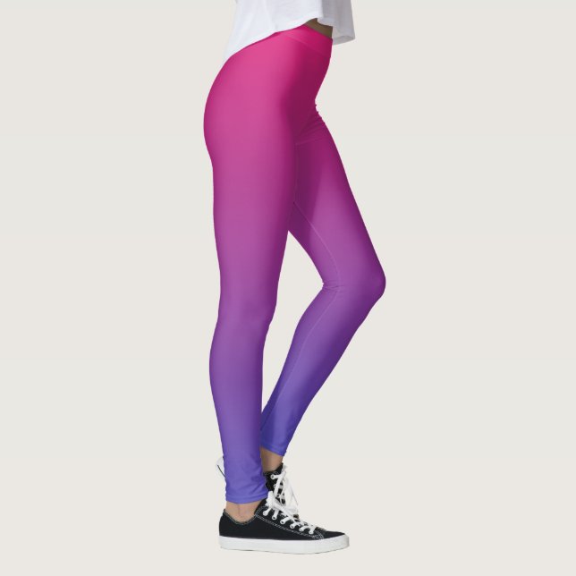 Pink and Purple Gradient Colours Leggings (Right)