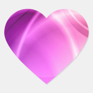 Pink and Purple Heart Sticker