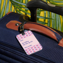 Pink and Purple Hearts Tag