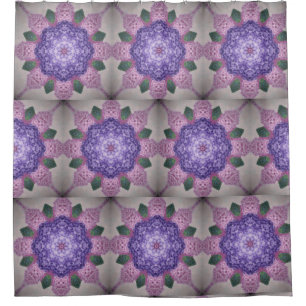 Pink And Purple Kaleidoscope Hydrangea Shower Curtain
