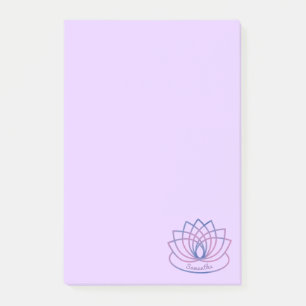 Pink and Purple  Lotus Flower Post-it Notes