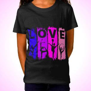 Pink and Purple Love Rhythmic Gymnastics T-Shirt