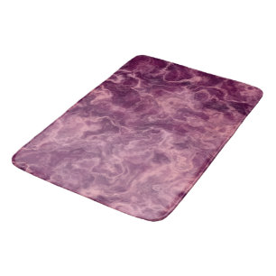 pink and Purple Marble abstract Bath Mat