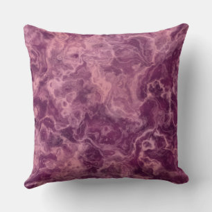pink and Purple Marble abstract Cushion