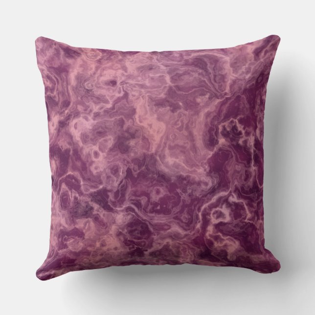 pink and Purple Marble abstract Cushion (Back)