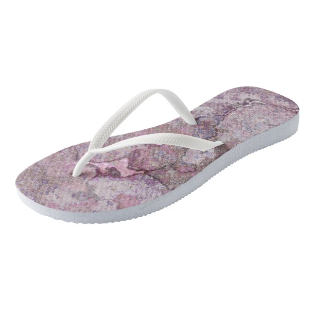 Pink and Purple Marble Jandals (Angled)