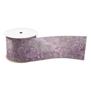 Pink and Purple Marble Satin Ribbon