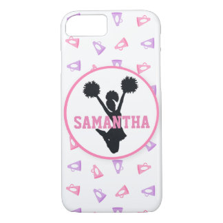 Pink and Purple Megaphones Cheer Personalised Case-Mate iPhone Case