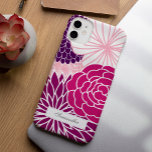 Pink and Purple Mod Floral iPhone 15 Pro Max Case<br><div class="desc">Floral pattern.</div>