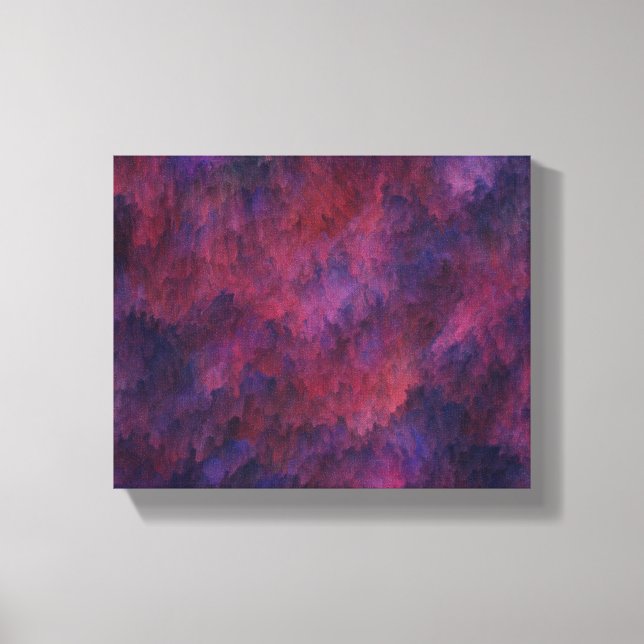 Pink and purple multicolored  canvas print (Front)