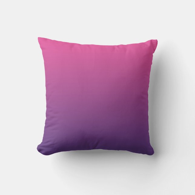 “Pink And Purple Ombre” Cushion (Front)