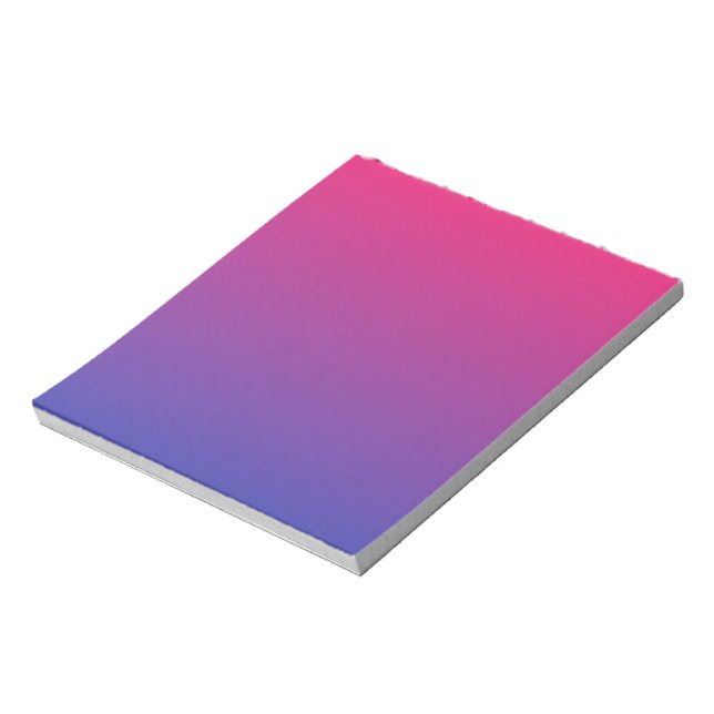 Pink and Purple Ombre Pattern Notepad (Rotated)