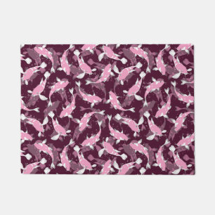 Pink and Purple Pattern - Koi Fish Doormat