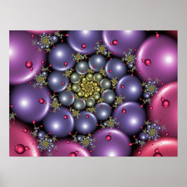 Pink and Purple Pearls Poster (Front)