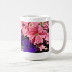 Pink and Purple Petunias Coffee Mug