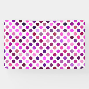 Pink and Purple Polka Dots Banner
