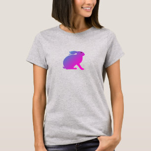 Pink and Purple Rabbit Hare T-Shirt