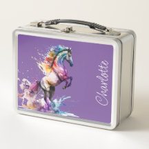 Pink and Purple Rainbow Horse Custom