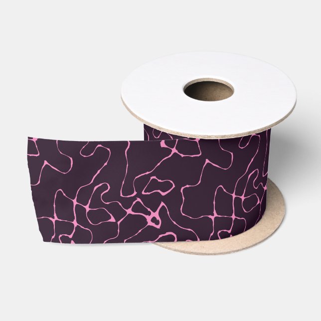 pink and purple  satin ribbon (Spool)