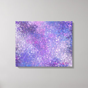Pink And Purple Sequins Bling Canvas Print