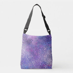 Pink And Purple Sequins Bling  Crossbody Bag