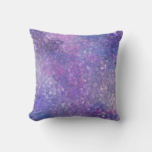 Pink And Purple Sequins Bling Cushion