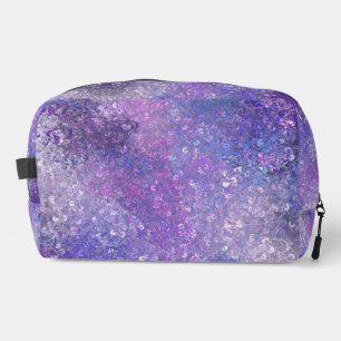 Pink And Purple Sequins Bling Dopp Kit