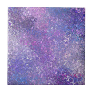 Pink And Purple Sequins Bling Tile