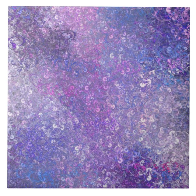 Pink And Purple Sequins Bling  Tile (Front)