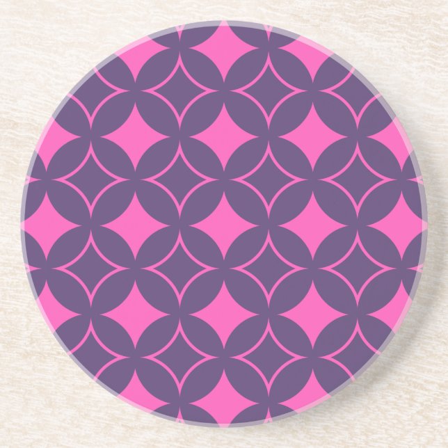 Pink and purple shippo coaster (Front)