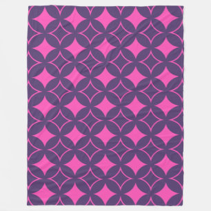 Pink and purple shippo fleece blanket