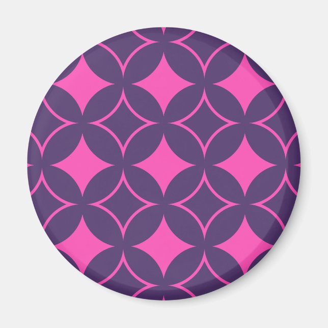 Pink and purple shippo magnet (Front)